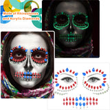 Noctilucent Face Jewels Temporary Tattoo-Luminous Face Gems